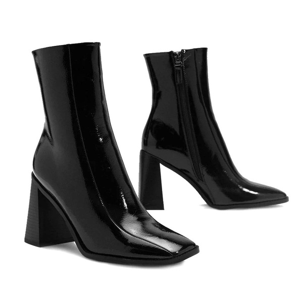 Nasty Gal Patent Leather Ankle Booties - EUC - Picture 1 of 5